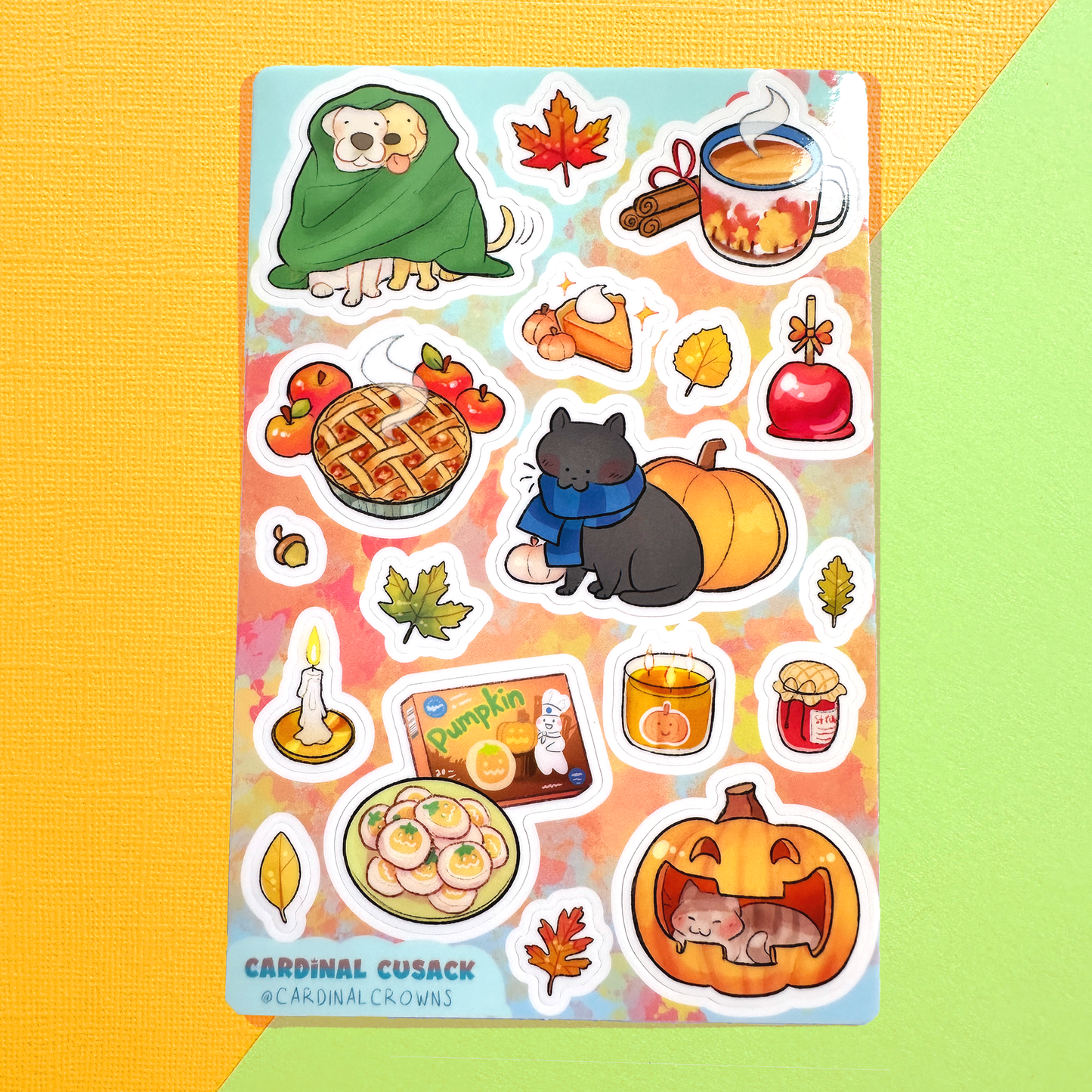 Autumn Aesthetic Sticker Sheet