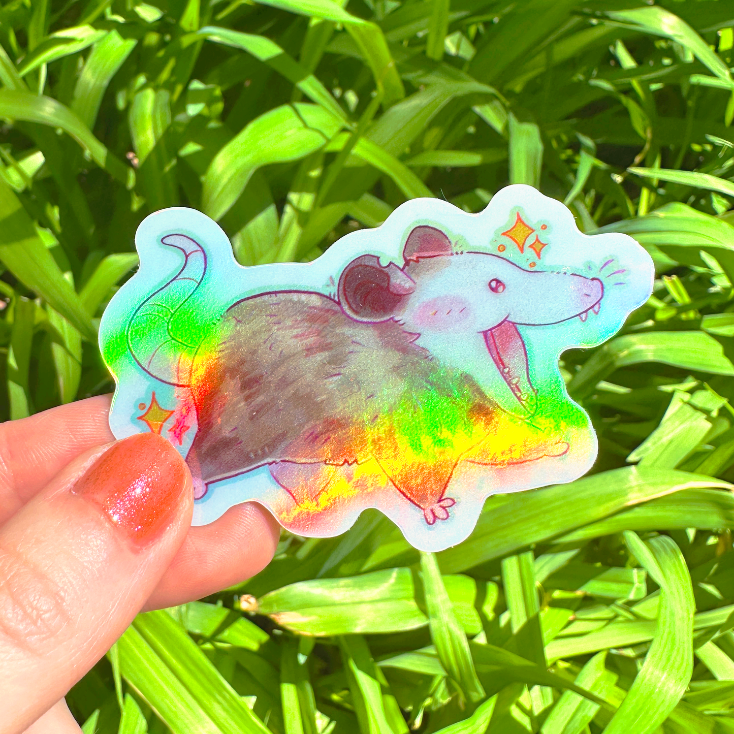 Big Step Possum Sticker