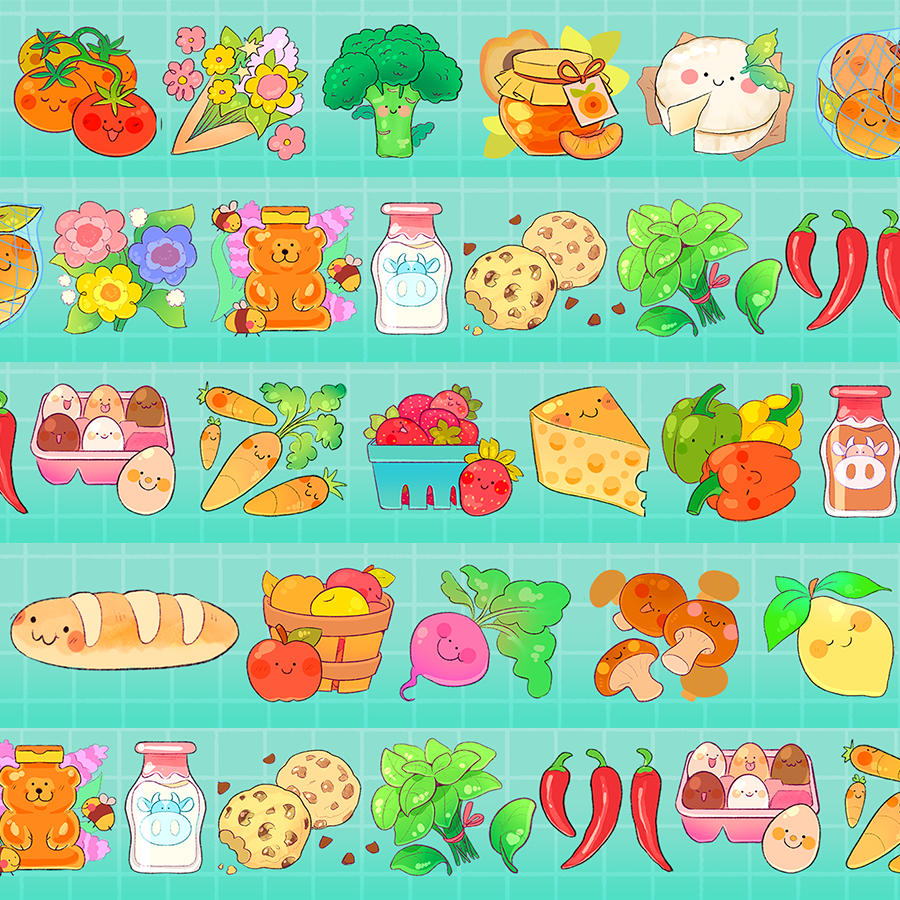 Farmers Market Washi Tape