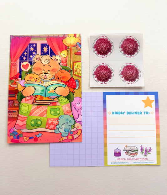 Grammie Sleepover Postcard Print