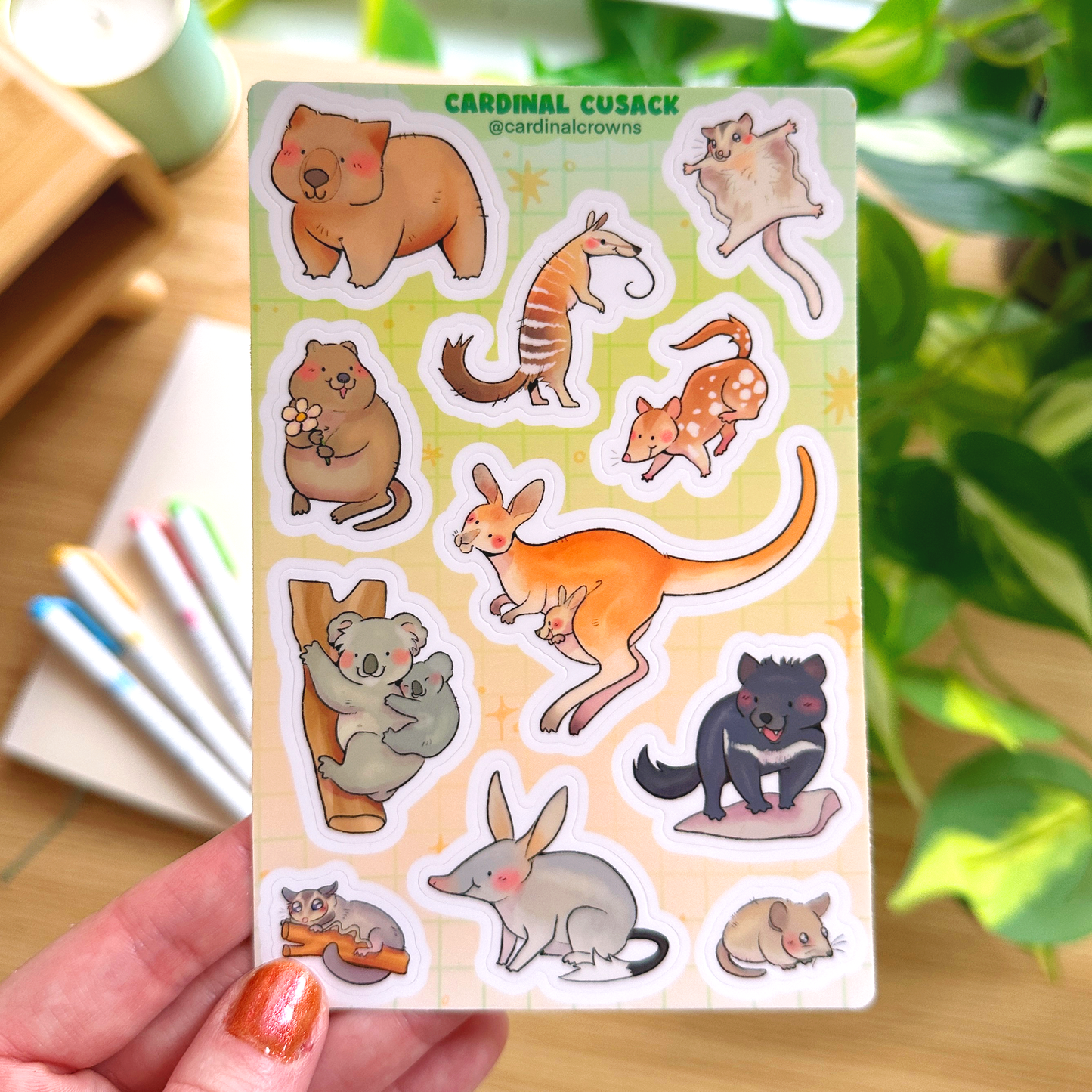Marsupial Mascot Stickers