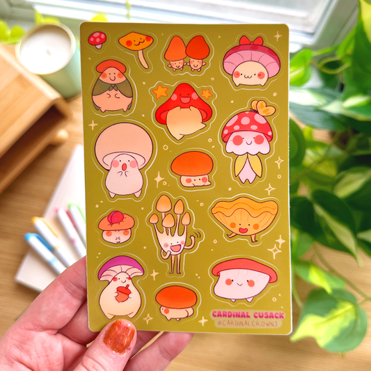 Mushroom Friends Sticker Sheet