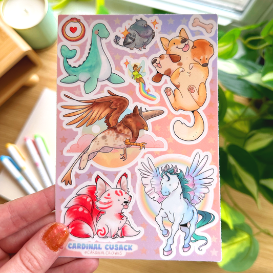 Mythical Creatures Sticker Sheet