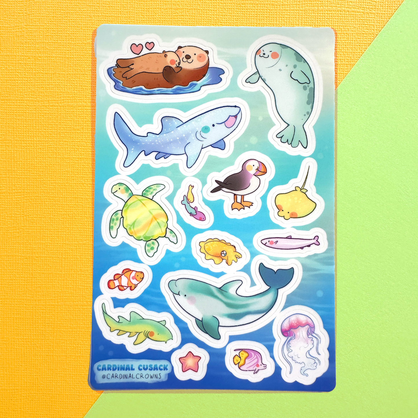 Ocean Animals Sticker Sheet
