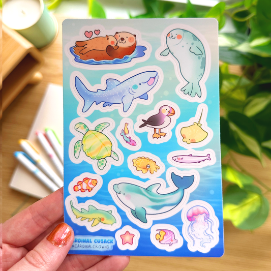 Ocean Animals Sticker Sheet