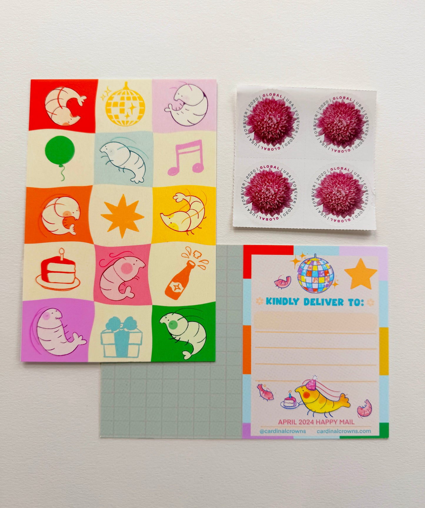 Shrimp Party Mini Print