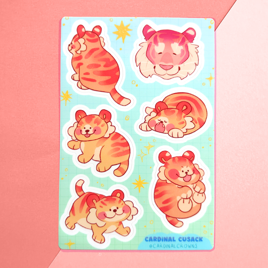 Tiger Babies Sticker Sheet