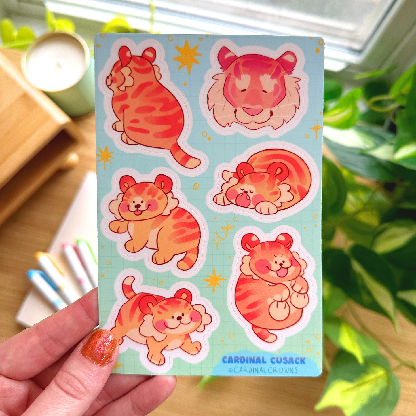Tiger Babies Sticker Sheet