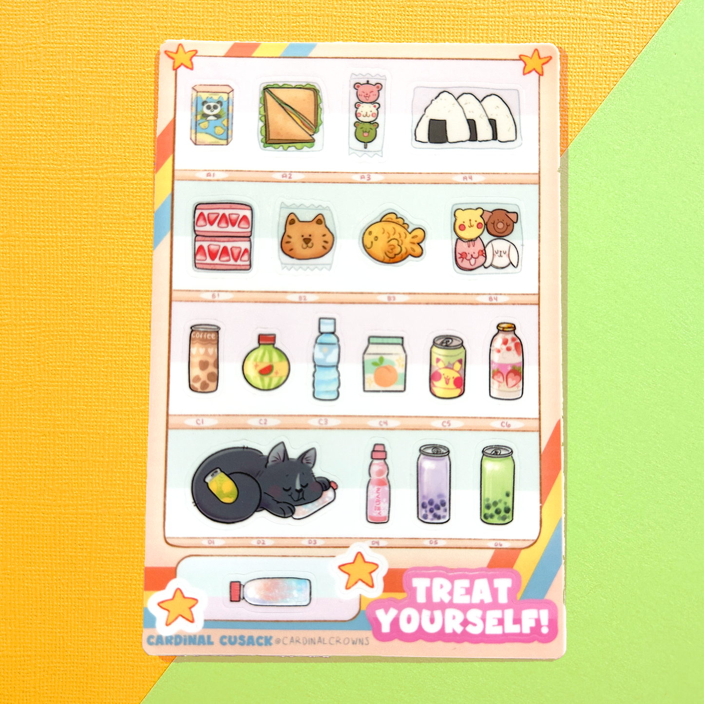 Vending Machine Sticker Sheet
