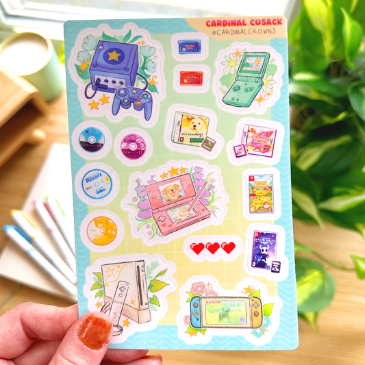 Video Game Sticker Sheet