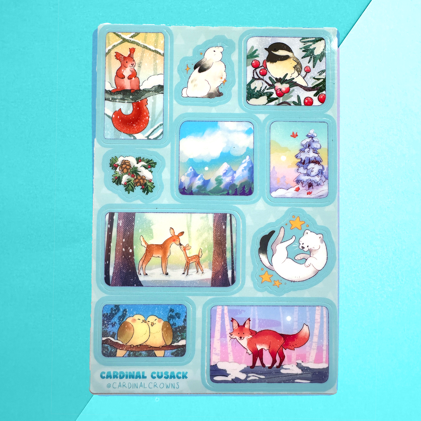 Winter Forest Sticker Sheet