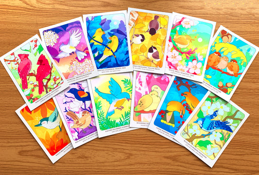 Backyard Birds of North America Postcard Print Set