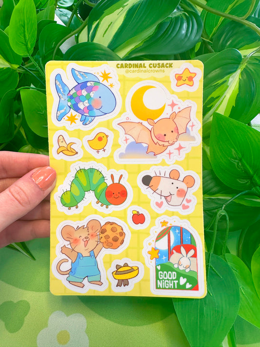 Children's Books Sticker Sheet