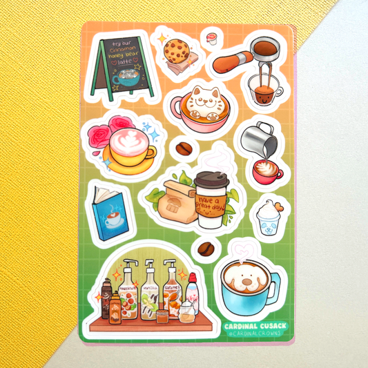 Coffee Shop Sticker Sheet