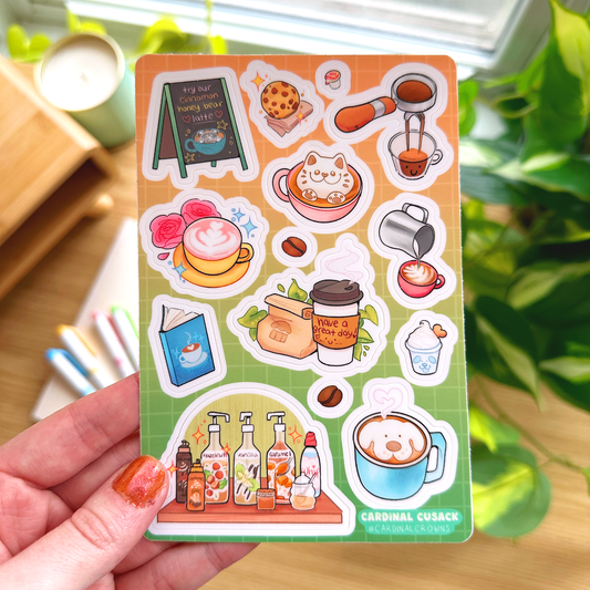 Coffee Shop Sticker Sheet