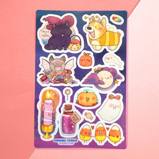 Cutie Halloween Sticker Sheet