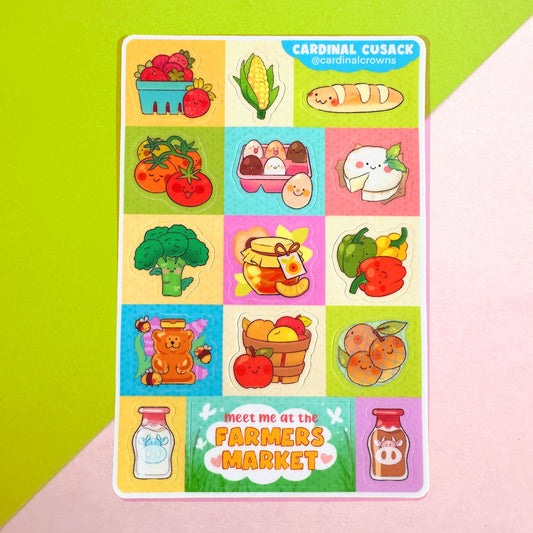 Farmers Market Sticker Sheet