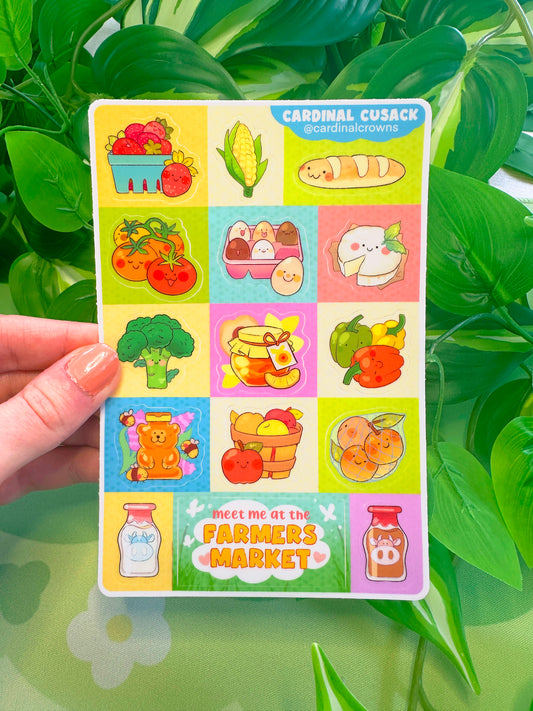 Farmers Market Sticker Sheet
