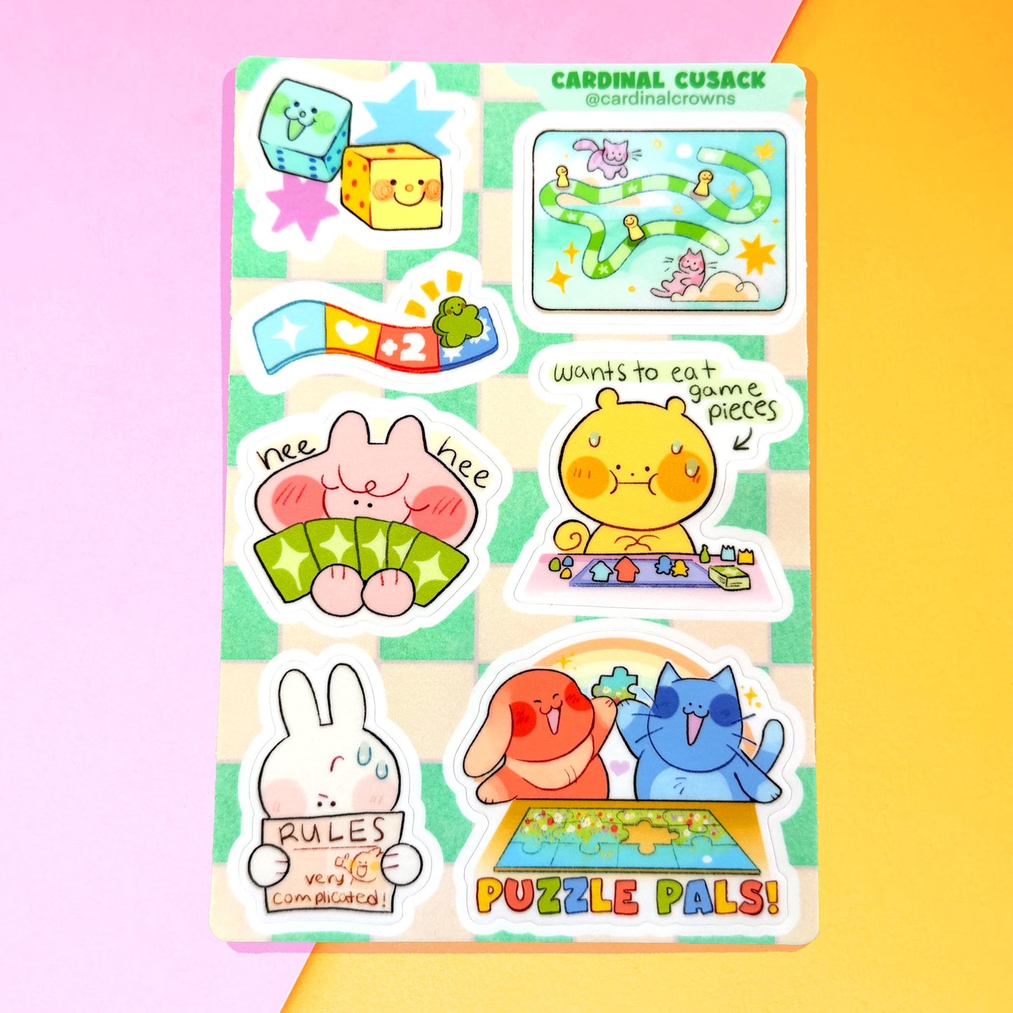 Game Night Sticker Sheet