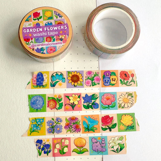 Garden Flowers Washi Tape