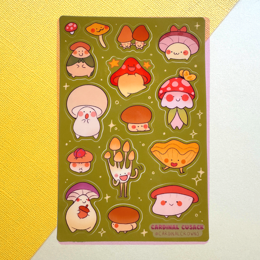 Mushroom Friends Sticker Sheet