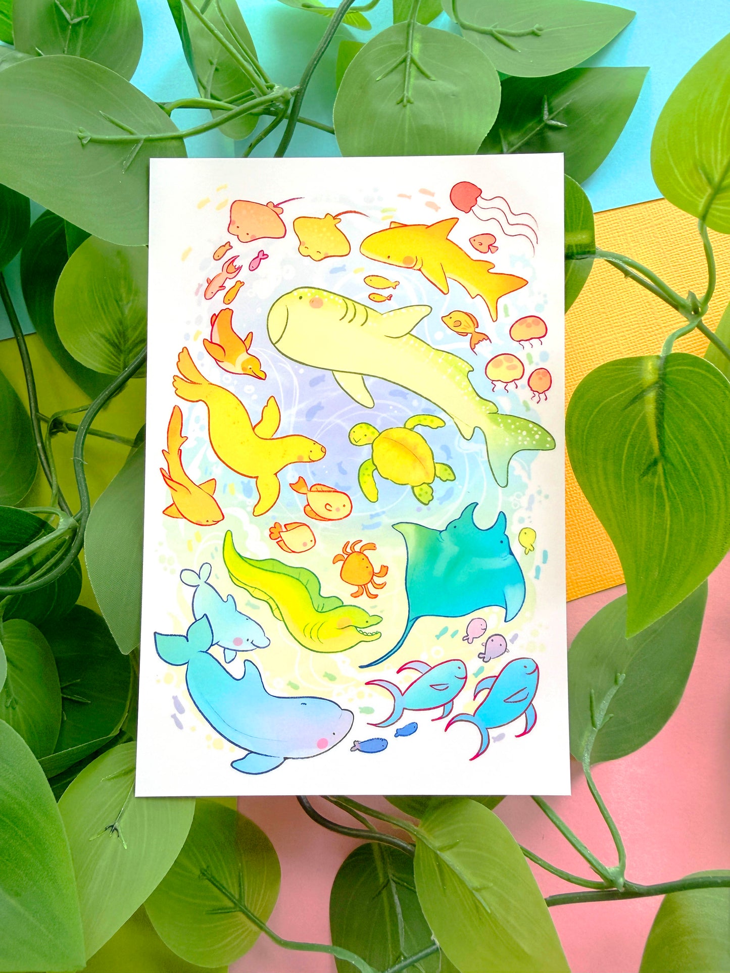 Ocean Abundance Mini Print