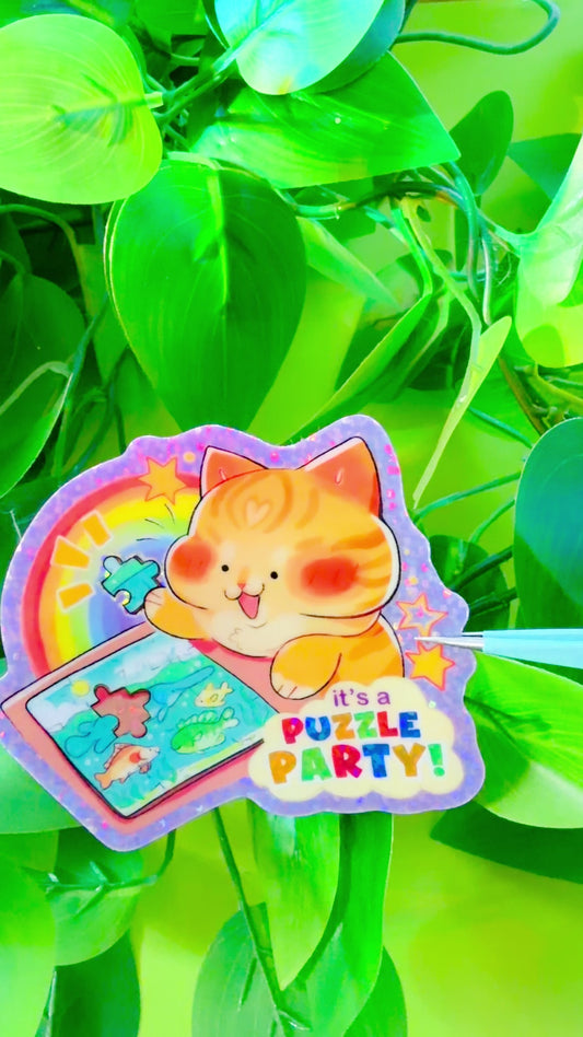 Puzzle Party Sticker