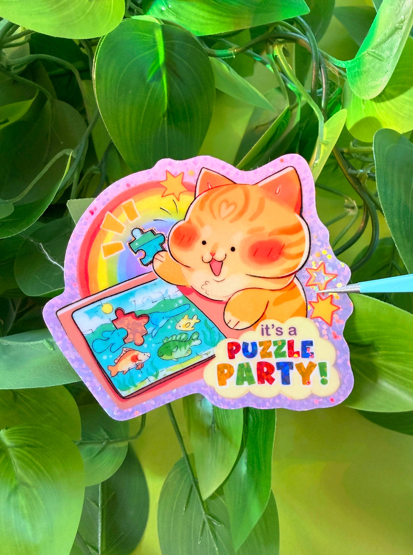 Puzzle Party Sticker