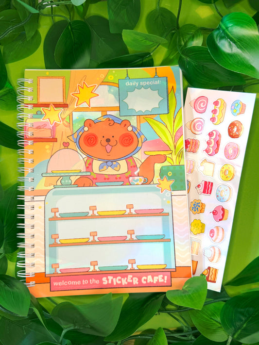 Sticker Cafe - Reusable Sticker Collection Book!
