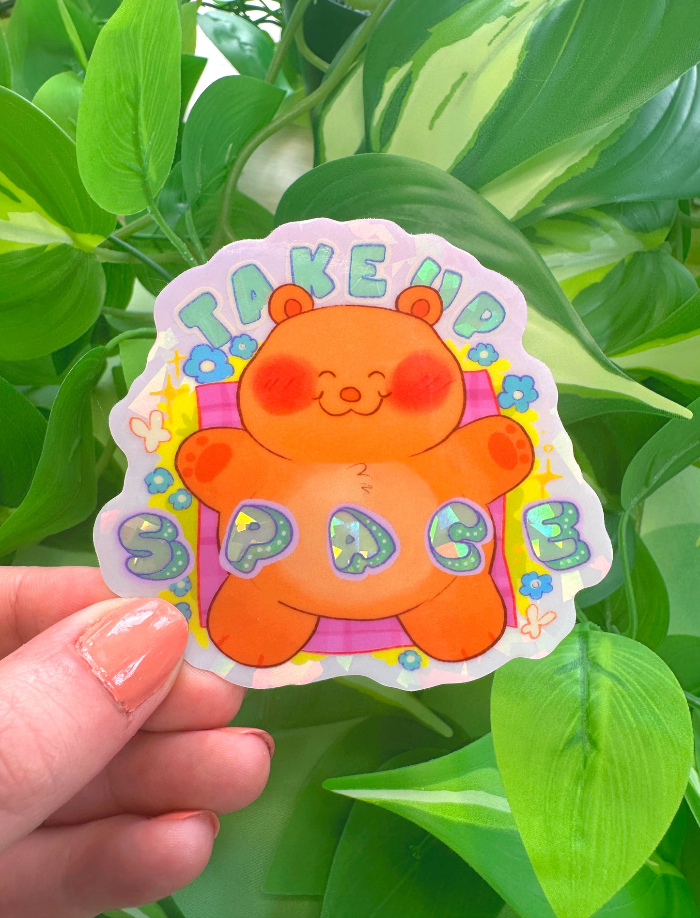 Take Up Space Sticker